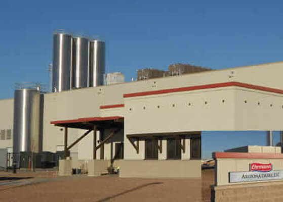Exterior view of the new Ehrmann's dairy facility in Arizona
