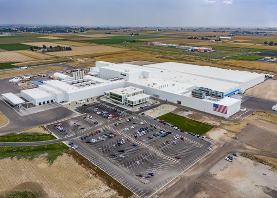 Yogurt manufacturing equipment installed at the Chobani plant 